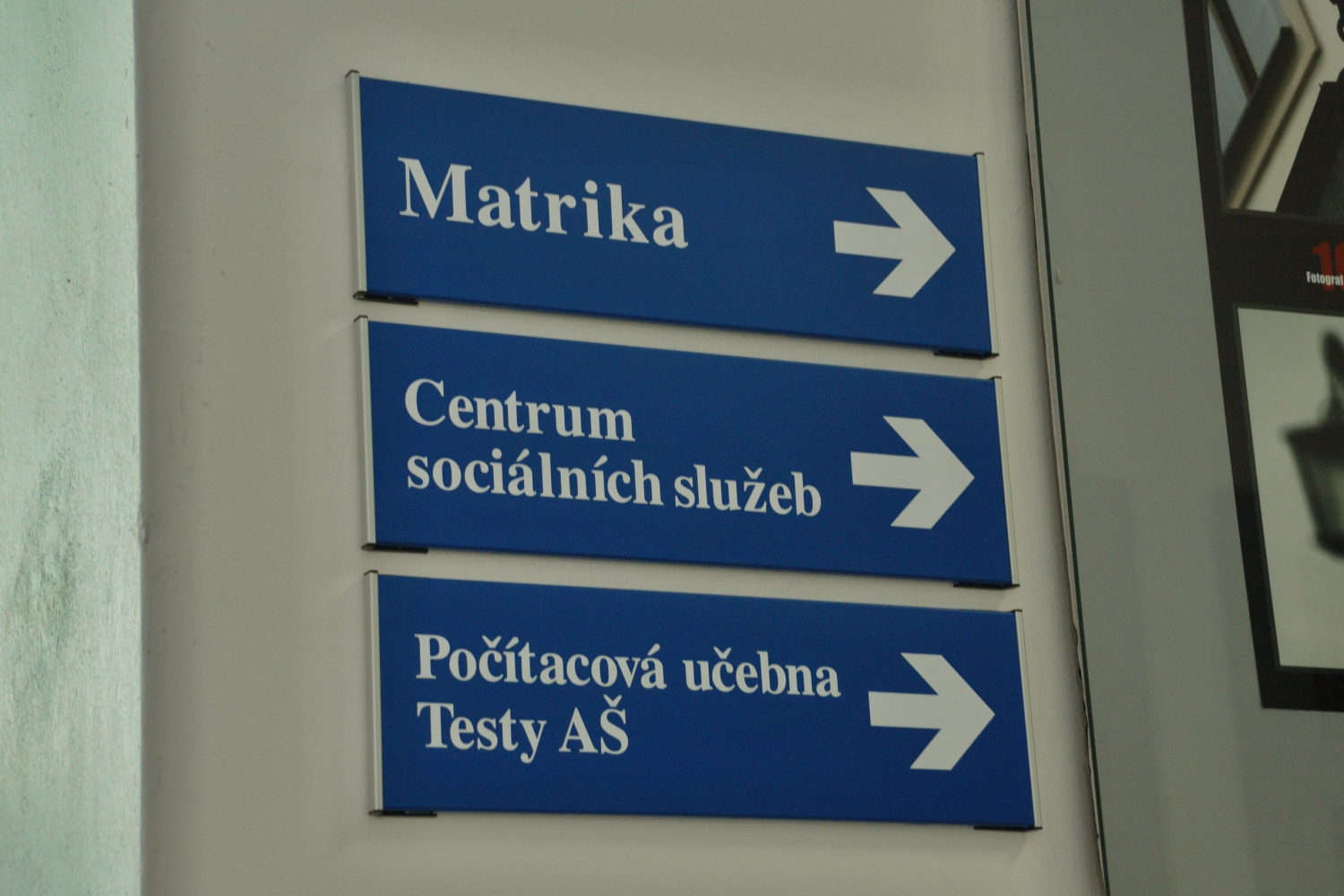 Orientační značení v budovách Magistrátu Děčín 