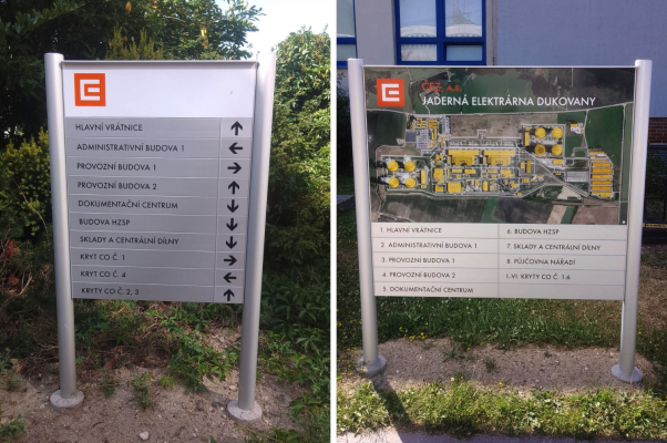Orientační systém pro JE Dukovany