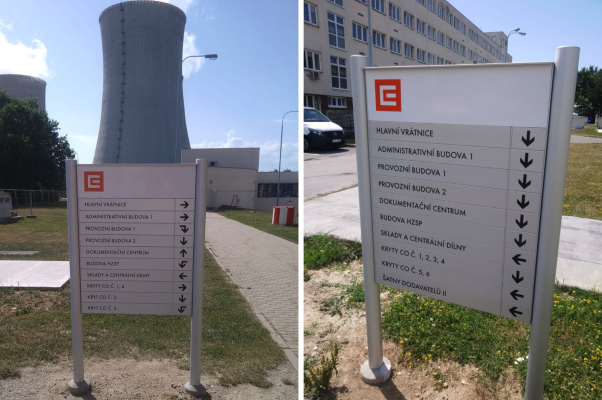 Orientační systém pro JE Dukovany