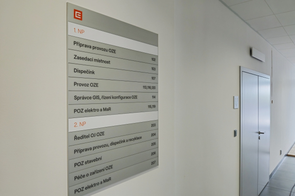 Orientační sytém OZE Málkov