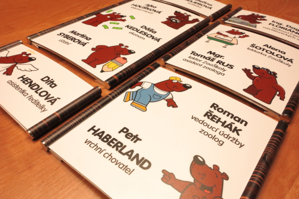 Orientační tabulky v designu ZOO Děčín