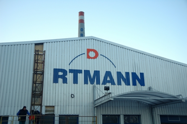 Označení výrobní haly Ortmann (2006)