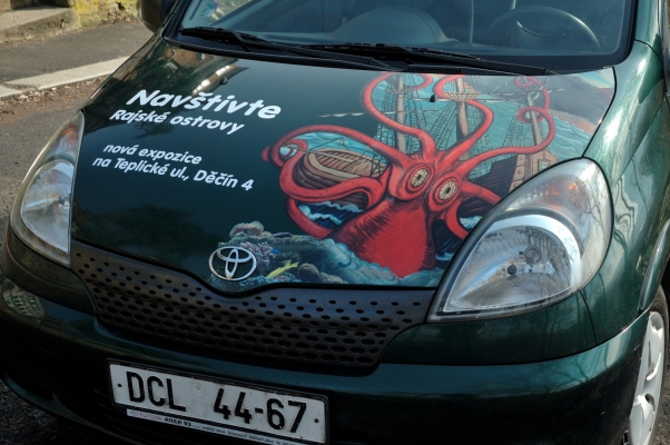 Reklamní polepy vozidel pro ZOO Děčín a expozici Rajské ostrovy