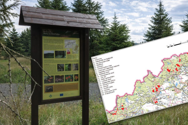 Rozsáhlé značení ZCHÚ Krušné hory v roce 2024