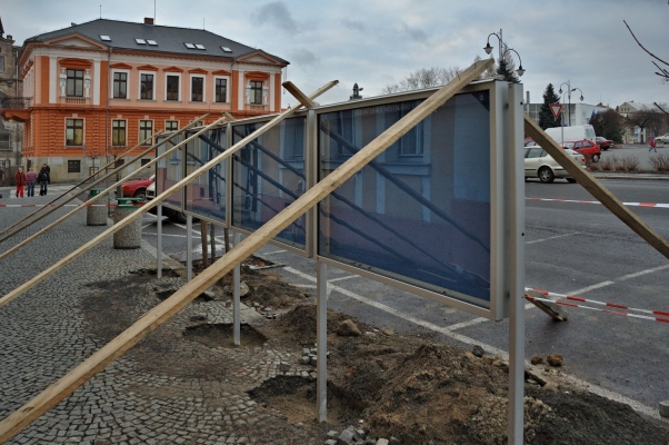 Úřední desky Města Varnsdorf s panoramatickým foto
