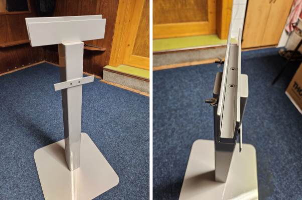 Vývoj a výroba stojanů pro bezpečnostní skla firmy SVOS